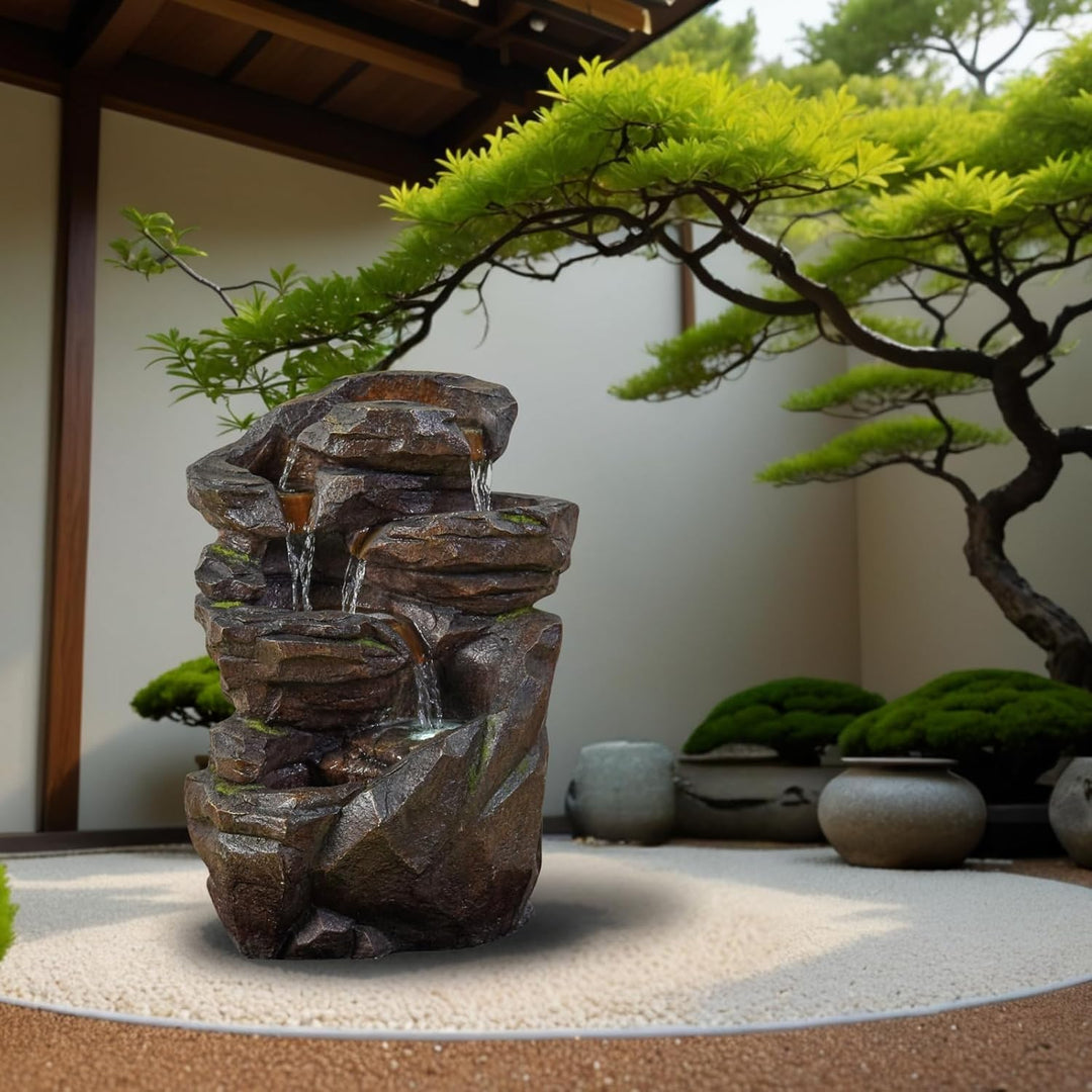 XL Gartenbrunnen Wasserfall Niagara - Natural Waterfall Fountain Outdoor and Indoor - Zen and Decora