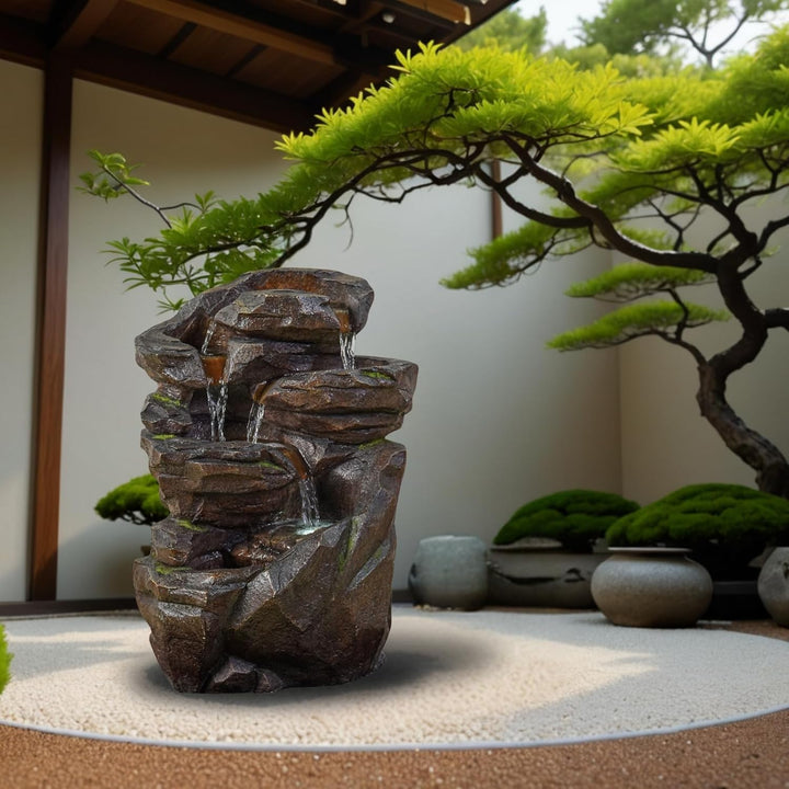 XL Gartenbrunnen Wasserfall Niagara - Natural Waterfall Fountain Outdoor and Indoor - Zen and Decora