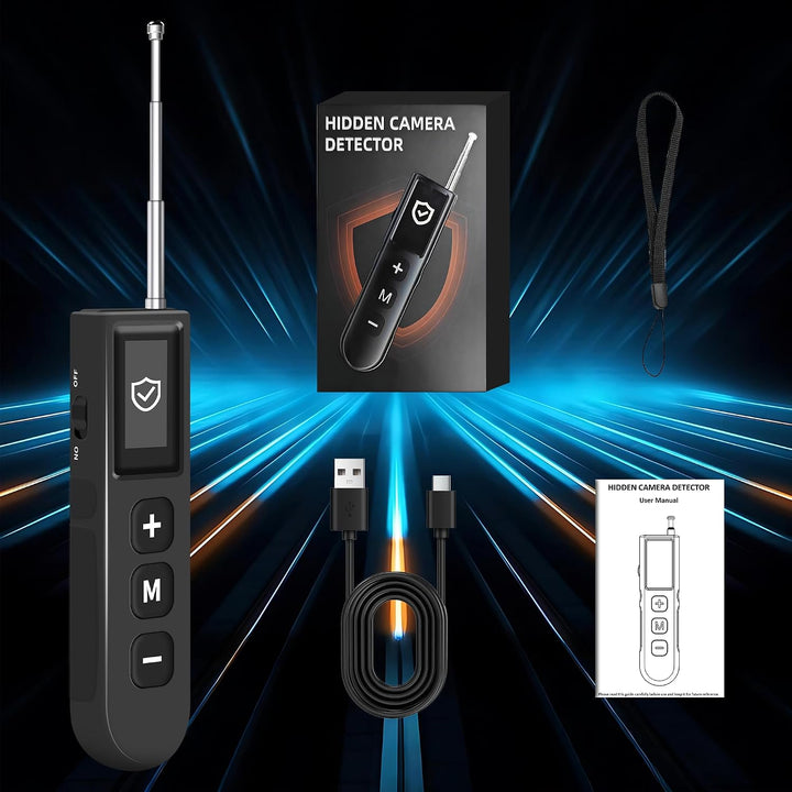 Wanzen Detektor Versteckte Kamera, 6-in-1 Hidden Camera Detector | Anti Aufnahme Detektoren GPS Trac
