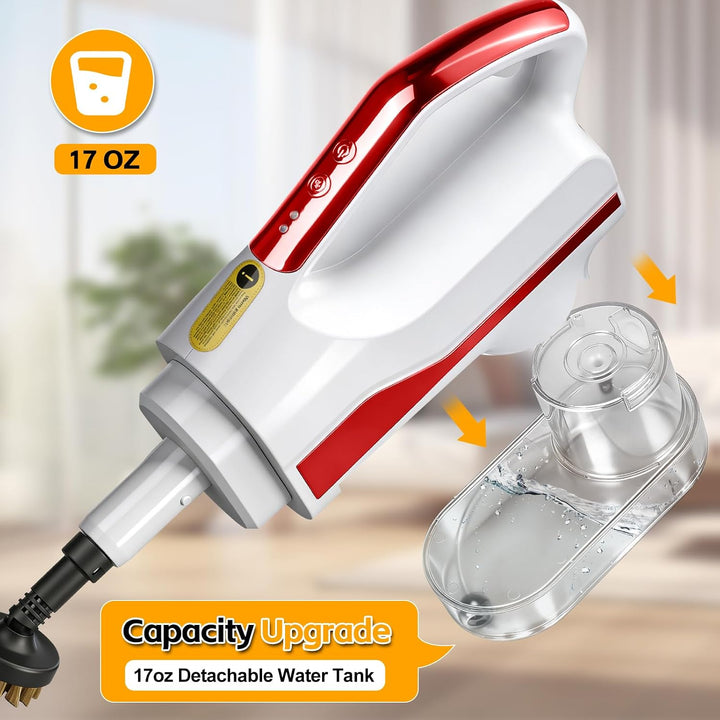 Multifunktionaler Dampfreiniger &amp; Wischmopp – 99,9%* Desinfektion, 3 Dampfstufen, 300 ml Wassertank,