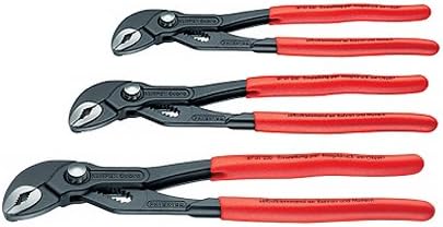 Knipex HiTech Wasserpumpenzange 87 01 180-87 01 250-87 01 300 - Cobra 3er Satz