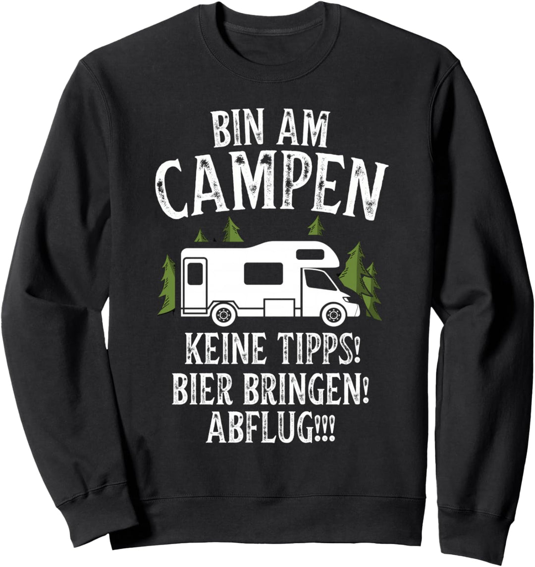 Camping Caravan Van Wohnmobil Vintage im Wohnwagen Sweatshirt