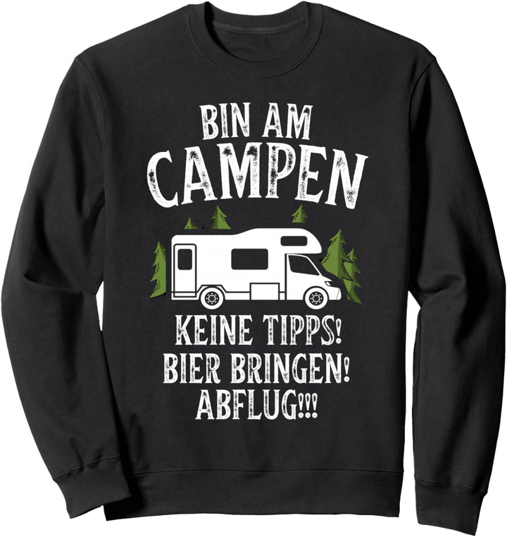 Camping Caravan Van Wohnmobil Vintage im Wohnwagen Sweatshirt