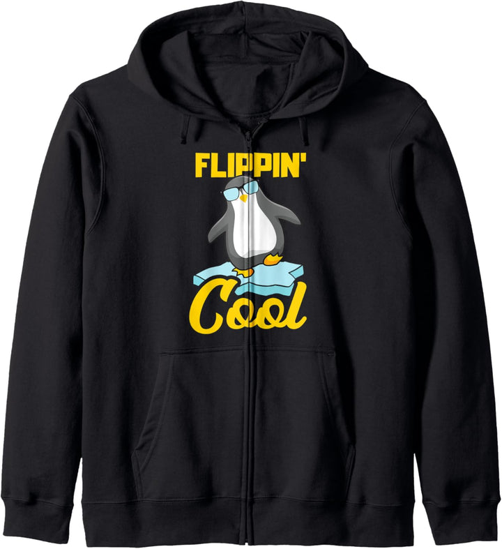 Lustiger Pinguin mit Sonnenbrille cooles Tierdesign Kapuzenjacke