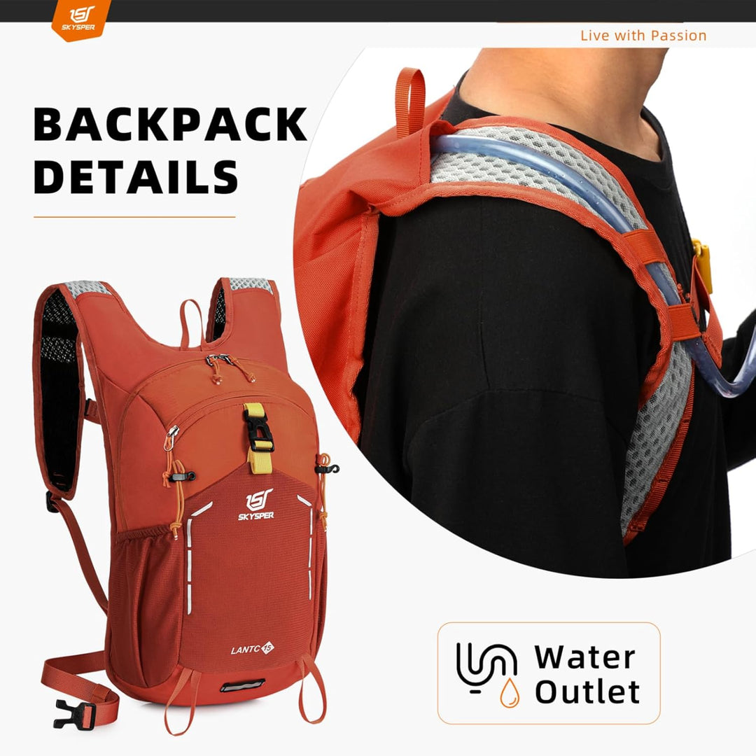 SKYSPER Wanderrucksack Rucksack Herren Klein Tagesrucksack Leichter Trekkingrucksack für Wandern Tag