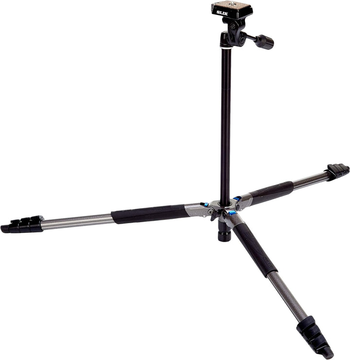 Slik Sprint Pro III Stativ mit 3-Wege-Panorakopf, Grau Metallic PRO Ⅲ 3WAY, PRO Ⅲ 3WAY