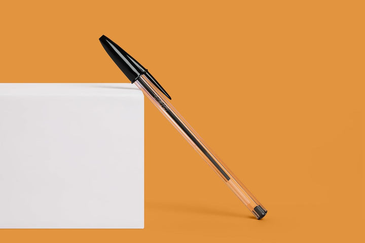 BIC Kugelschreiber Cristal Original, in Schwarz, Strichstärke 0,4 mm, 150er Pack, Ideal für das Büro