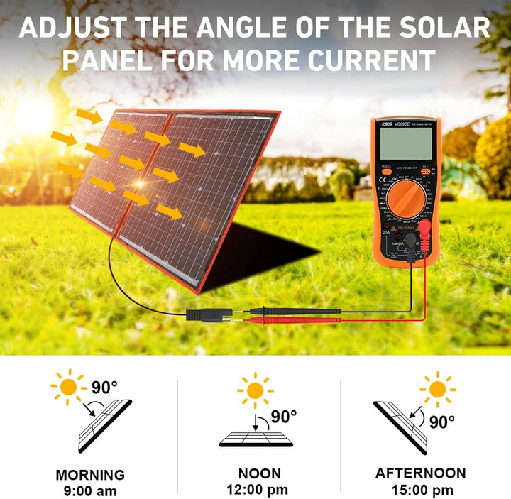 DOKIO 300W 18V Faltbar Solarmodule(54*104cm, 7,5kg) Monokristalline(Hohe Leistung) +Solar Controller