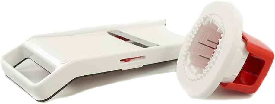 Tupperware Küchenstar 17576 Gemüsehobel für Junior-Koch, Reibe weiss und rot