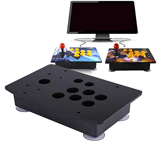 DIY Joystick Controller Set, Spielsteuerung mit Gehäuse und Saugnapf-Befestigung, Klassisches Design