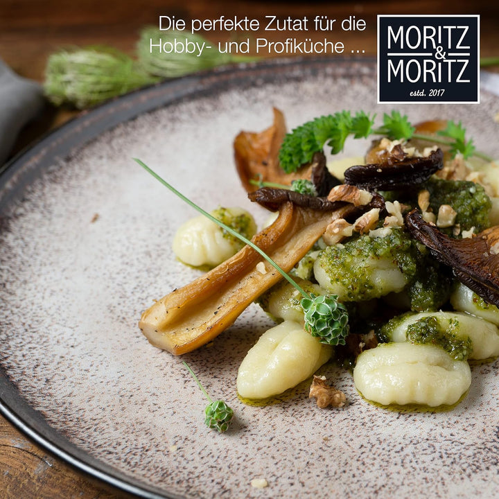 Moritz & Moritz VIDA 6er Dinner Teller Set Beige - Dinnerteller für 6 Personen - Porzellan spülmasch