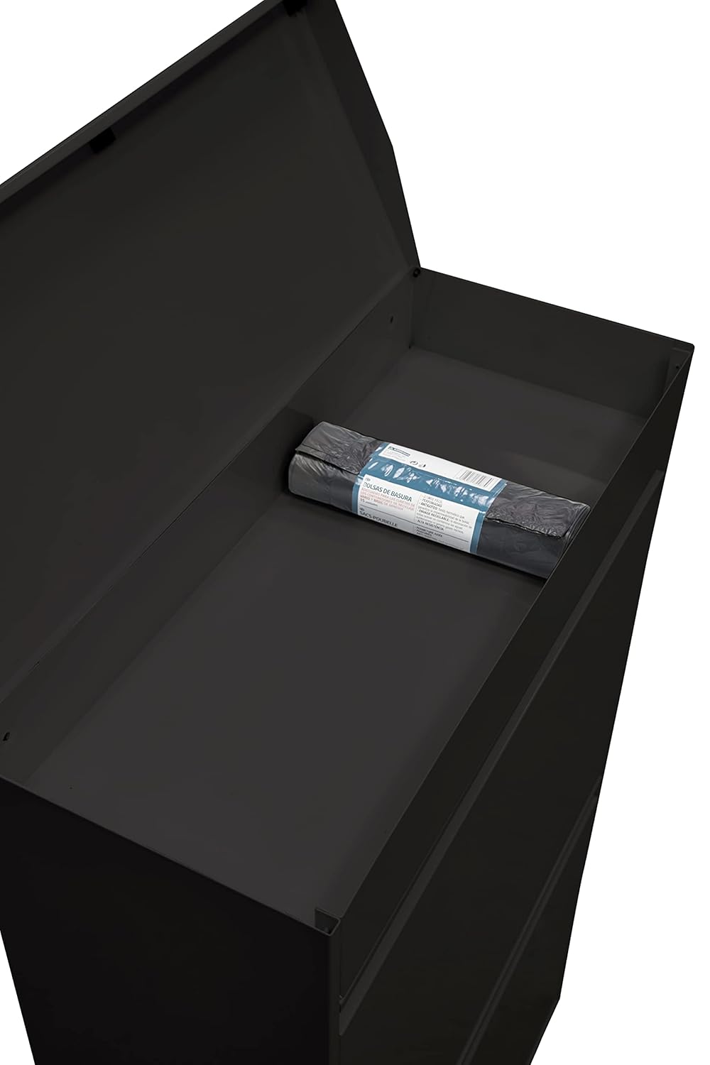 ARREGUI Top CR626-B Mülltrennsystem aus Stahl mit Aufbewahrungsbox mit Deckel | 4 Fächer Mülleimer f