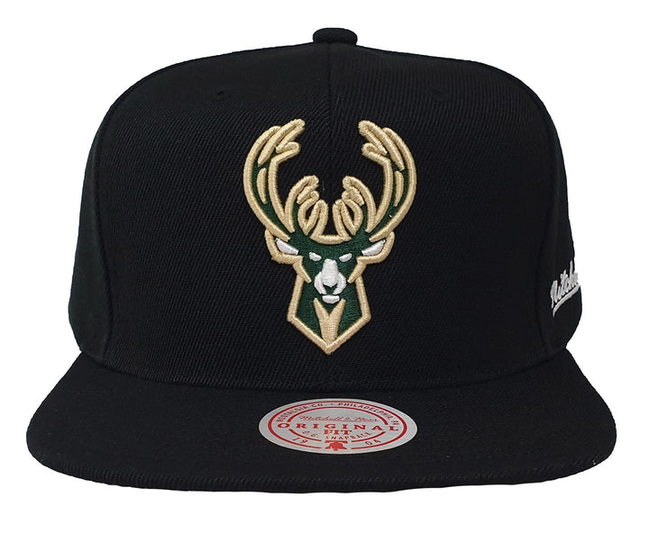Mitchell & Ness Snapback NBA English Dropback Milwaukee Bucks Black