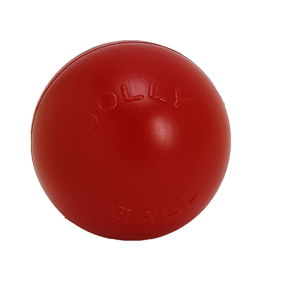 Jolly Pets JOLL070F Hundespielzeug Ball Push-n-Play, 25 cm, rot 10 Inches/Large Red, 10 Inches/Large