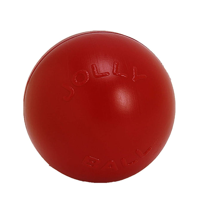 Jolly Pets JOLL070F Hundespielzeug Ball Push-n-Play, 25 cm, rot 10 Inches/Large Red, 10 Inches/Large