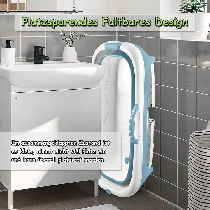 Froadp Faltbare Badewanne Erwachsene Foldable Bathtub mit Abnehmbarem Abdeckung Tragbare Faltbadewan