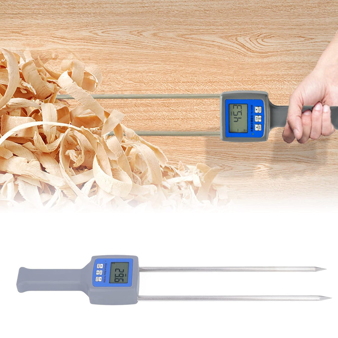 Holzfeuchtemessgerät,lange Sonde Digital Feuchte Sensor Detekto Feuchte Tester Lcd Hintergrundbeleuc