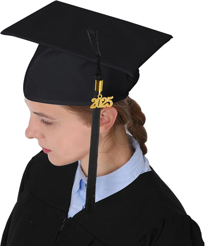 GraduationMall Abschluss Talar Doktorhut und Quaste 2024 für Hochschule und Bachelor Akademischer Ta