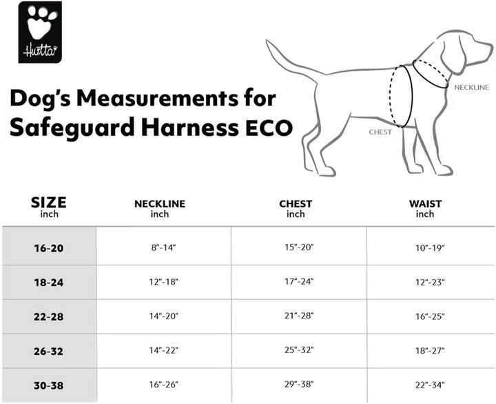 Hurtta Safeguard Hundegeschirr ECO (Strawberry, rot, 65-80 cm) strawberry, rot 65-80 cm, strawberry,