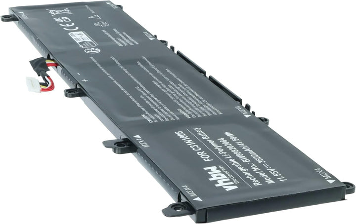 vhbw Akku kompatibel mit Asus VivoBook S13 S330UA-EY023T, S13 S330UA-EY024T Notebook (3600mAh, 11.55