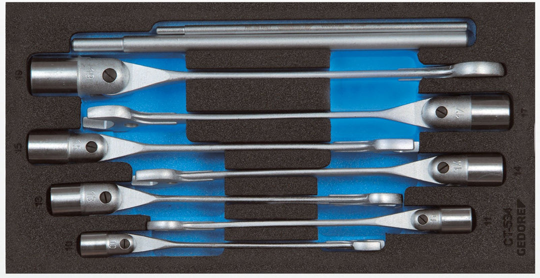 GEDORE 1500 CT1-534 Maul-Steckschlüssel-Satz in Check-Tool-Modul, 1 Stück