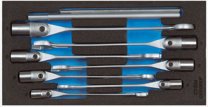 GEDORE 1500 CT1-534 Maul-Steckschlüssel-Satz in Check-Tool-Modul, 1 Stück