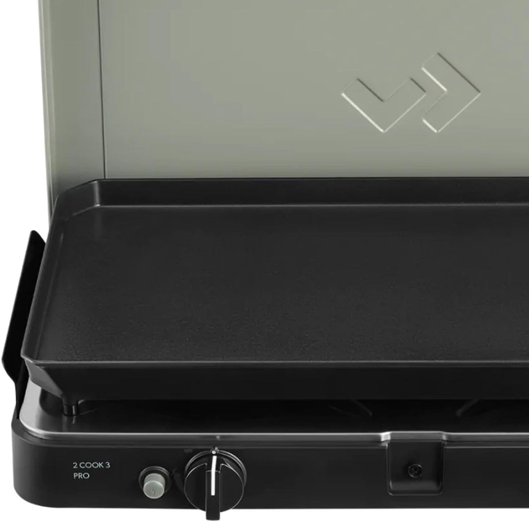 CADAC - 2 Cook 3 Pro Deluxe - 50mBar - Grillen - Tragbare Grills - Kochfläche aus Edelstahl - Inkl.