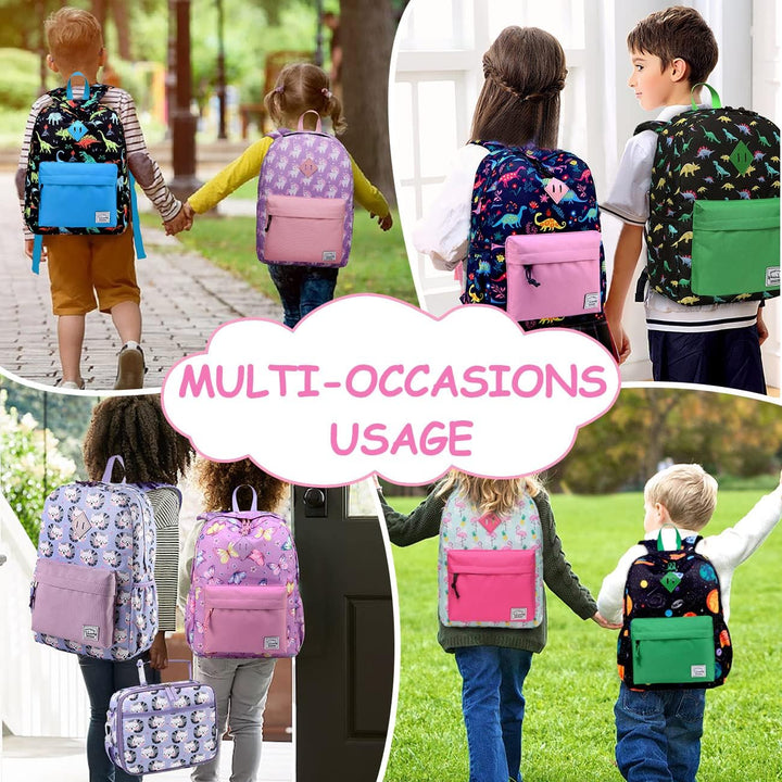 VASCHY Kinderrucksack Jungen Mädchen, Niedlich Wasserdicht Vorschule Kinder Rucksack Kindergarten Kl