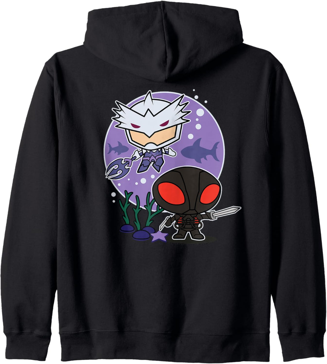 Aquaman Movie Chibi Black Manta and Ocean Master Kapuzenjacke