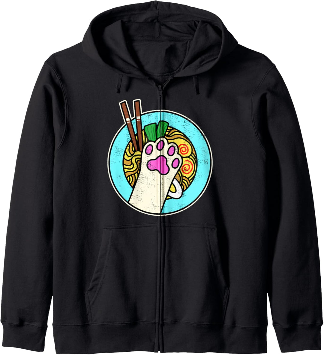 Kawaii Japanische Anime Ramen-Nudeln Katzengeschenk Kapuzenjacke