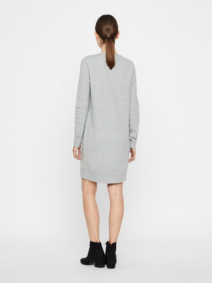 VERO MODA Damen Kleid 10215523 XS Light Grey Melange, XS Light Grey Melange