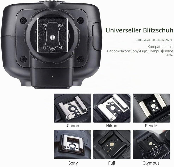 Godox TT600 2.4G Speedlite Master/Slave-Blitz mit integriertem Auslösesystem für Canon Nikon Pentax