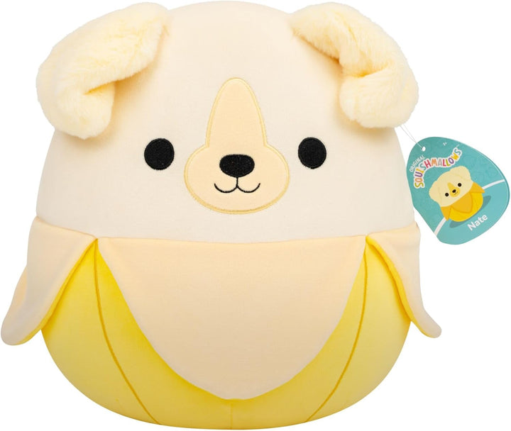 Squishmallows SQCR09491 - Nate die Golden Retriever Banane 30 cm, offizielles Jazwares Plüsch, super
