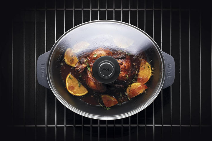 Woll Diamond Lite Bräter mit Glasdeckel in Box, 31 x 26 cm, 11 cm hoch, 6 Liter - Geeignet für Ceran