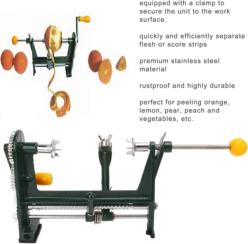 Apfelschäler Birnenschäler Edelstahl Schnellschäler Multifunktions Orangenschäler für Küche Obst Gem