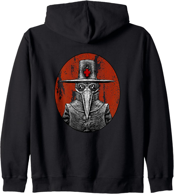 Retro Pointy Nose Plague Doctor Goggles Steampunk Apocalypse Kapuzenjacke
