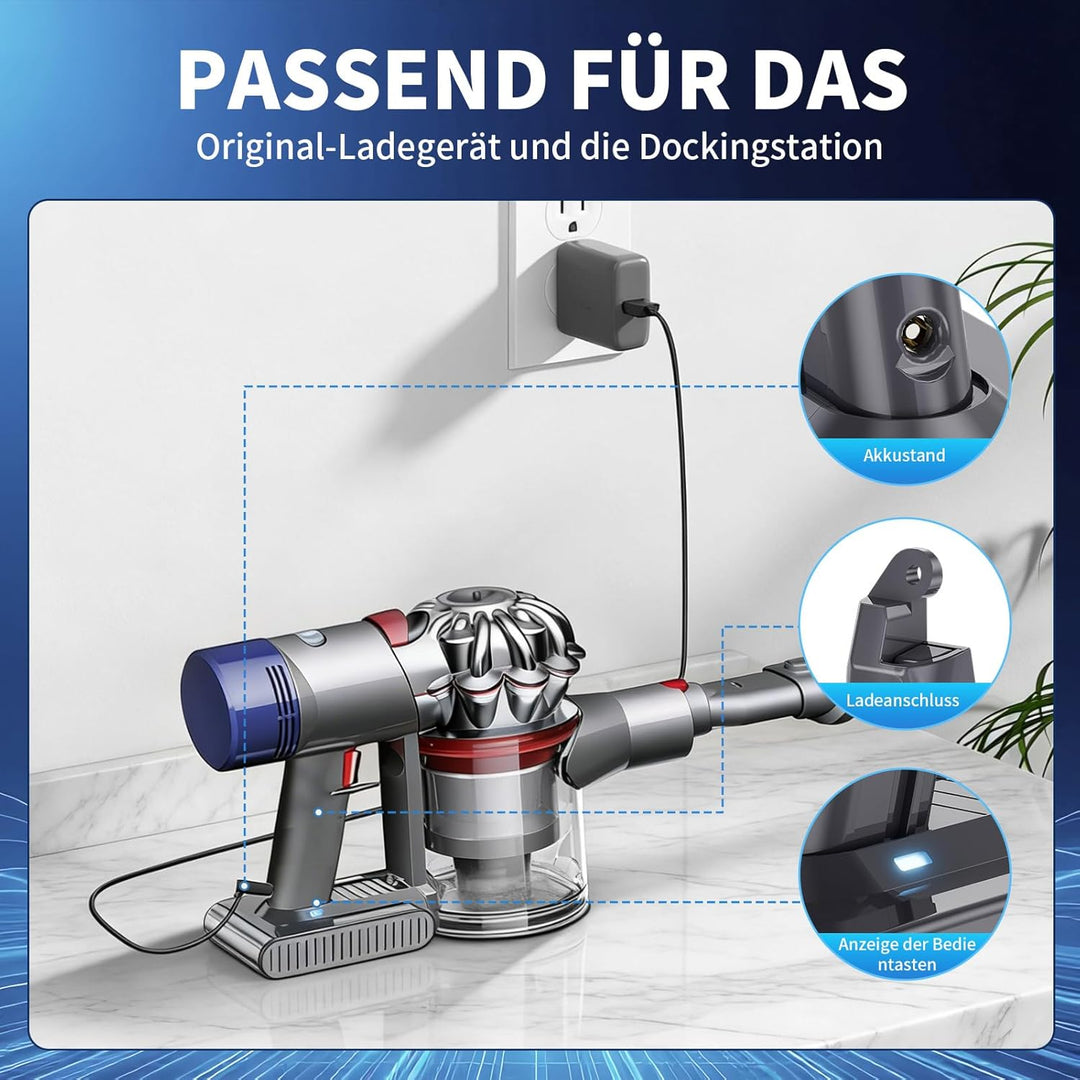 V6 Akku für Dyson, Ersatzakku für Dyson V6 Akku Kompatibel mit Animal Absolute Motorhead Fluffy DC62