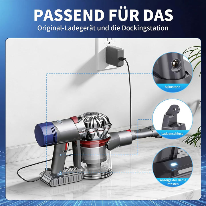 V6 Akku für Dyson, Ersatzakku für Dyson V6 Akku Kompatibel mit Animal Absolute Motorhead Fluffy DC62