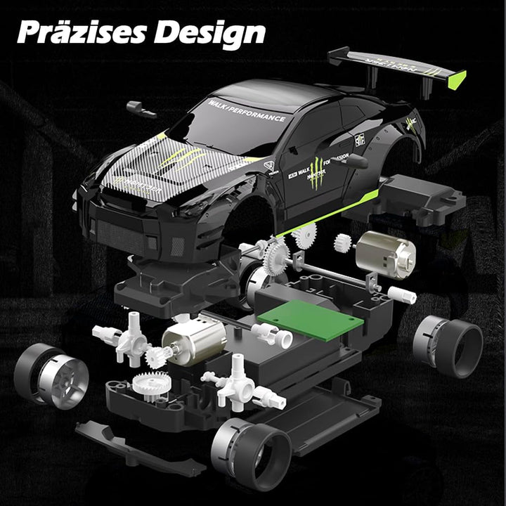 Ferngesteuertes Auto 1:24 Scale Drift Car 4WD 2.4GHz RC Drift Auto 20KM/H Hohe Geschwindigkeit Rennw