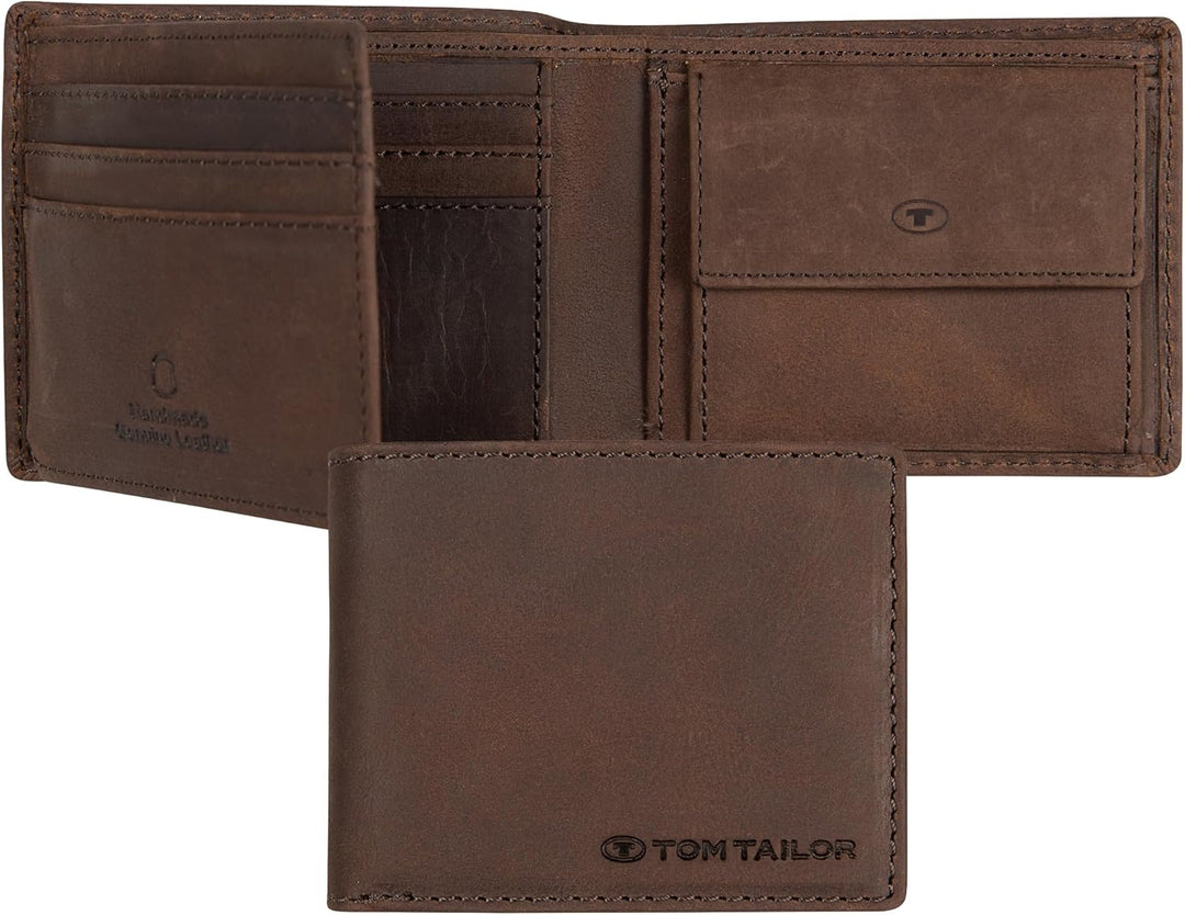 TOM TAILOR Herren Taschen & Geldbörsen Portemonnaie Ron S Braun, S Braun