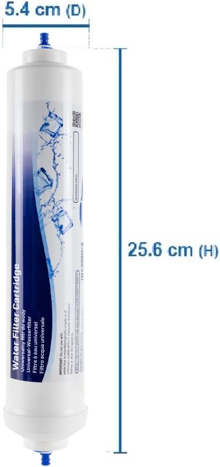 Aqualogis Wasserfilter Kühlschrank Ersatz mit Daewoo, Samsung, LG, BEKO, Bosch, Siemens 1/4 Push Fit