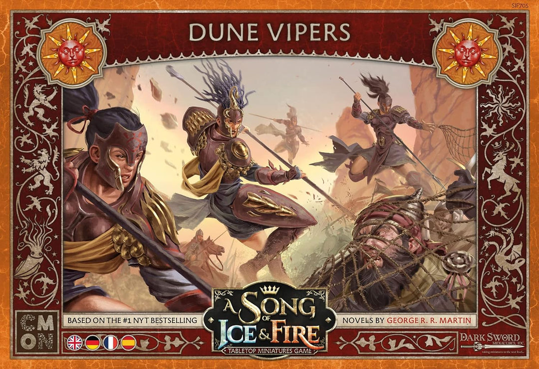 CMON | A Song of Ice & Fire – Dünen-Vipern | Erweiterung | Tabletop | 2 Spieler | Ab 14+ Jahren | 45