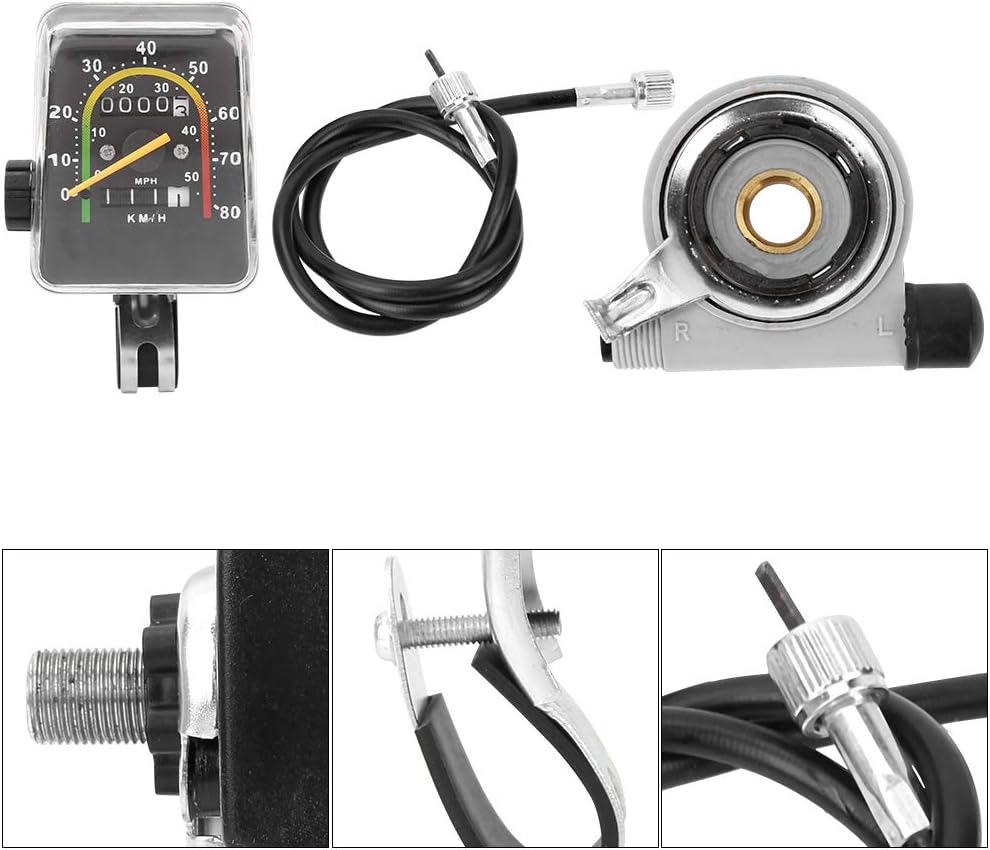 SUNGOOYUE Fahrrad Kilometerzähler Wasserdichter mechanischer Fahrrad Computer Tachometer