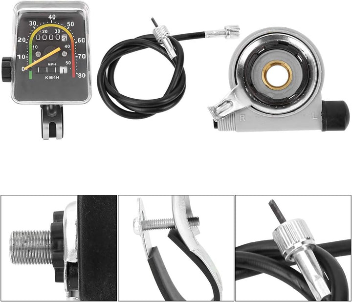SUNGOOYUE Fahrrad Kilometerzähler Wasserdichter mechanischer Fahrrad Computer Tachometer