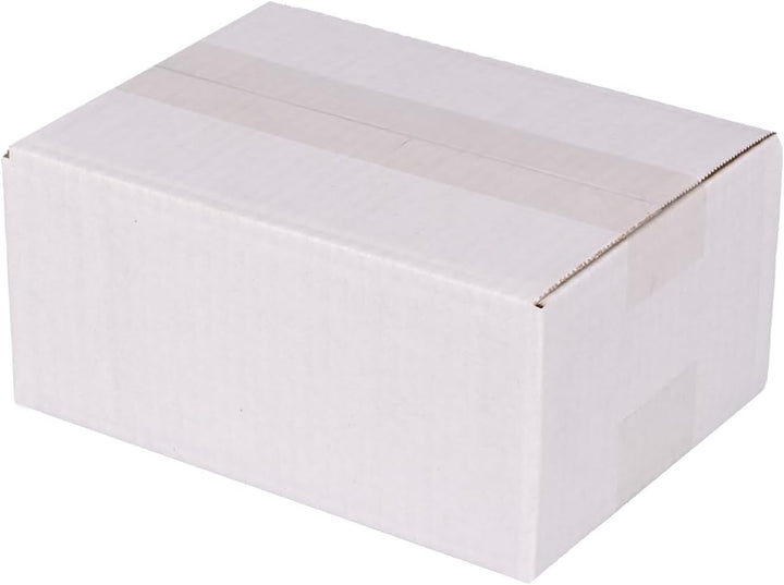 100 Faltkartons 200x150x90mm weiss KK 10 1 wellig rechteckig Versandkarton für kleine Waren | DHL Pä
