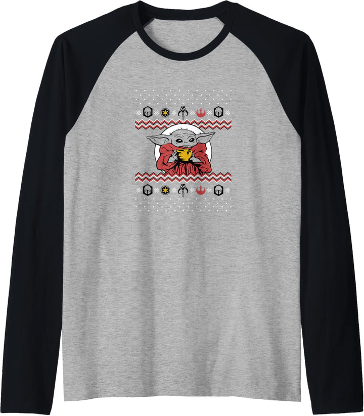 Star Wars: The Mandalorian Christmas The Child Holiday C2 Raglan