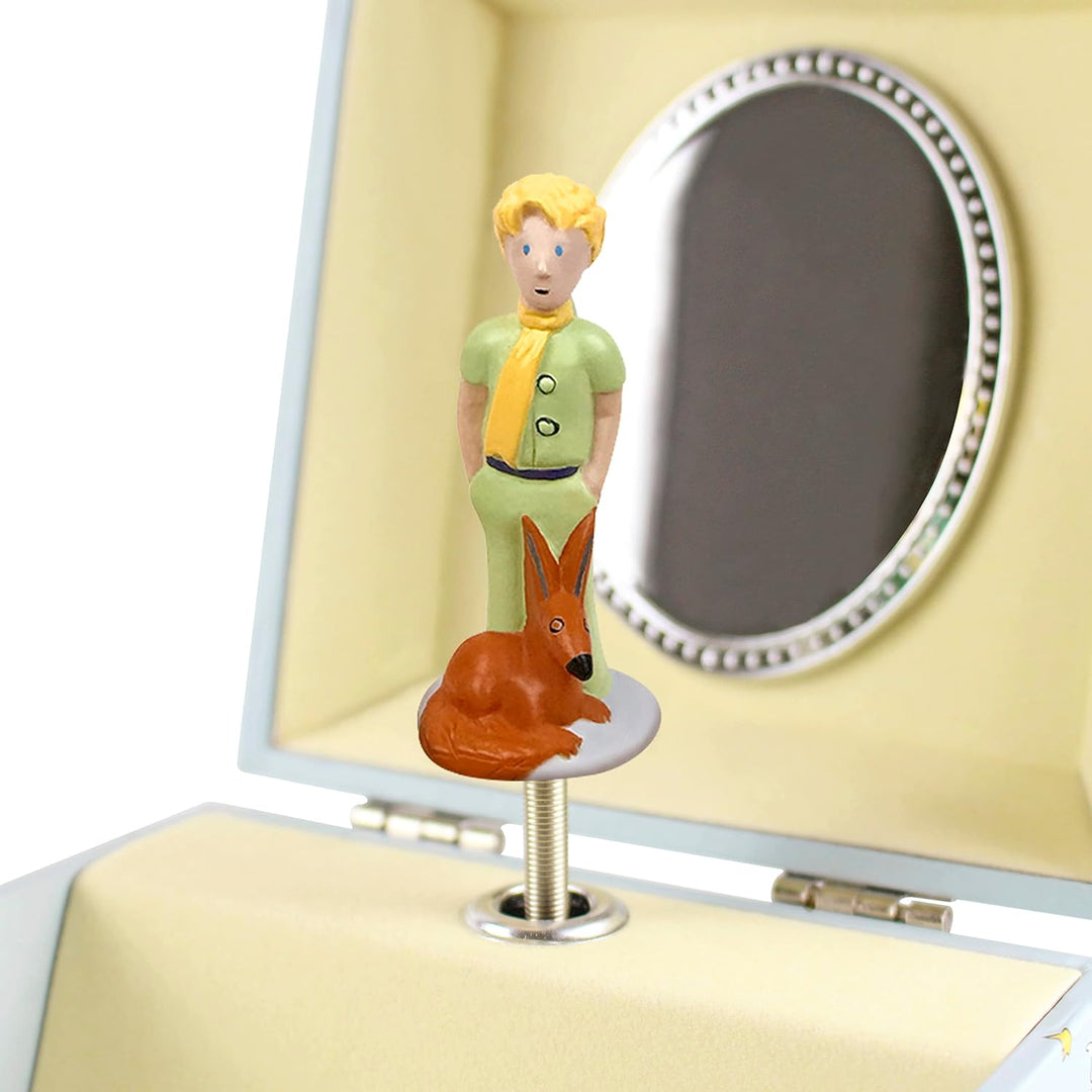 Trousselier 6260086 Musikspieldose für Kinder, Der kleine Prinz, nachtleuchtend, Schmuckschatulle mi