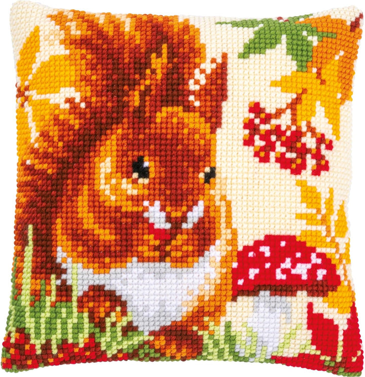Vervaco Kit coussin au point de croix Ecureuil in automne