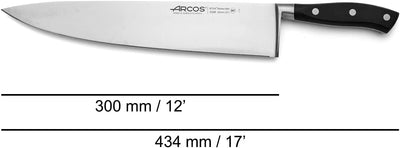 Arcos Serie Riviera - Kochmesser - Klinge aus Nitrum geschmiedetem Edelstahl 300 mm - HandGriff Poly