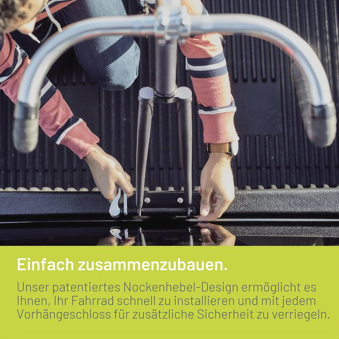 Delta Cycle & Home Unisex-Erwachsene Abschliessbare Fahrradkupplung Fahrradgabelhalterung, Schnellve